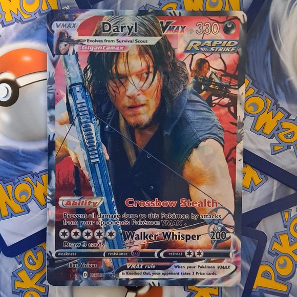 Daryl Dixon Pokemon Card - The Walking Dead - Picture 1 of 8